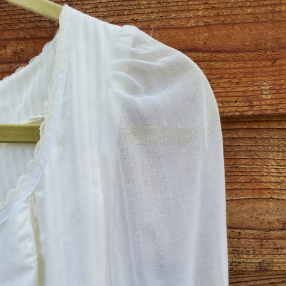 Gunne Sax White Dress sz 11 - Picture 4 of 9
